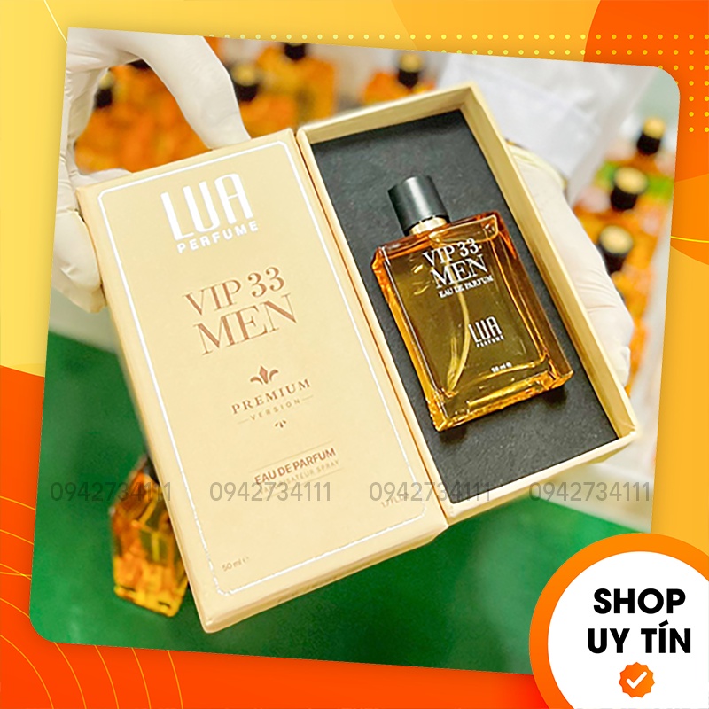[Chính Hãng] Nước hoa nam Vip 33 Men 50ml Lua Perfume