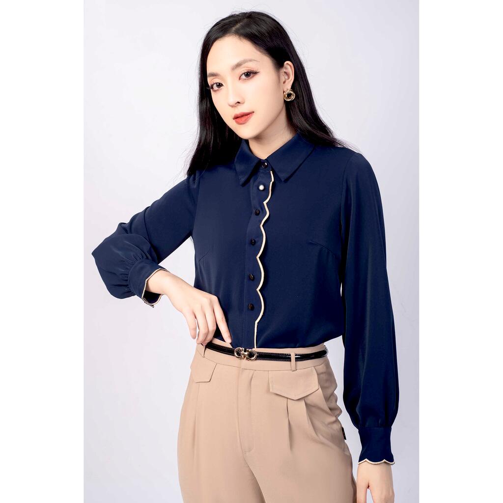Áo sơ mi cổ đức, tay dài MMOutfit M-AO060421168