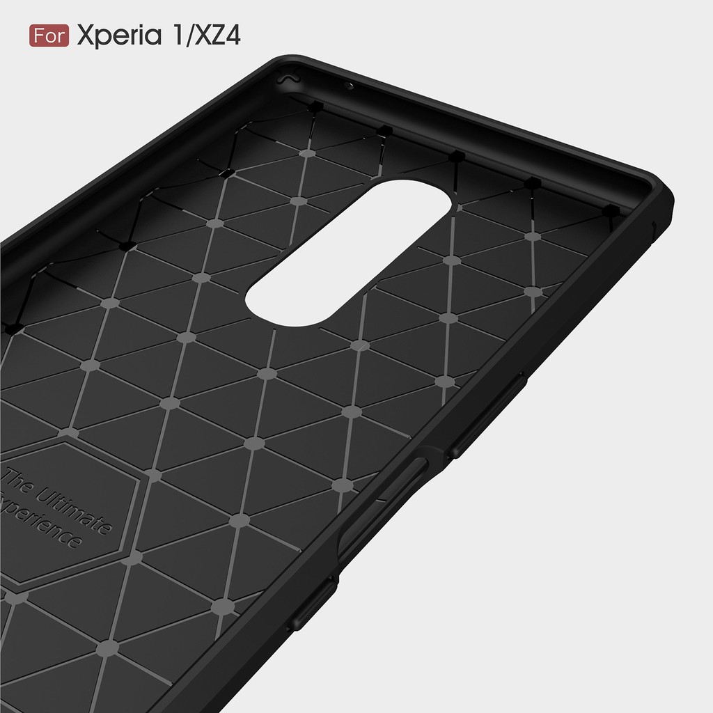 Ready stock Sony Xperia XZ3 XZ4 compact phone Carbon fiber Soft case