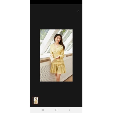 Đầm vàng auth size L