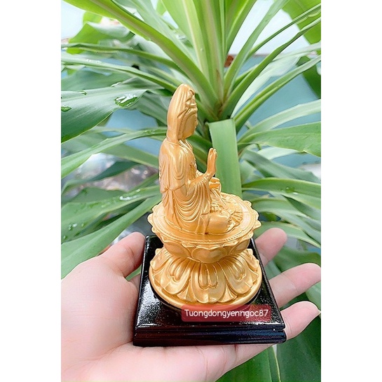 Tượng Phật bà quan âm đế gỗ cao 11 cm