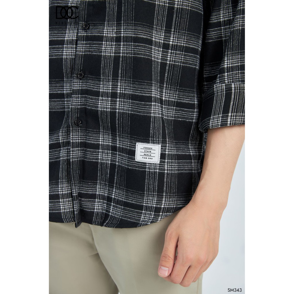 Áo Sơ Mi Hàn Quốc Dạ Flannel Kẻ Caro Trẻ Trung Lịch Sự ĐỘC MENSWEAR - SM343