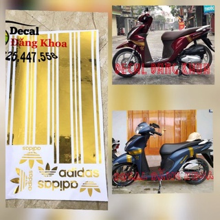 Tem xe CROM ADIDASS dán CHO MỌI LOẠI XE(VISION ,,LEAD.....SH,,,)