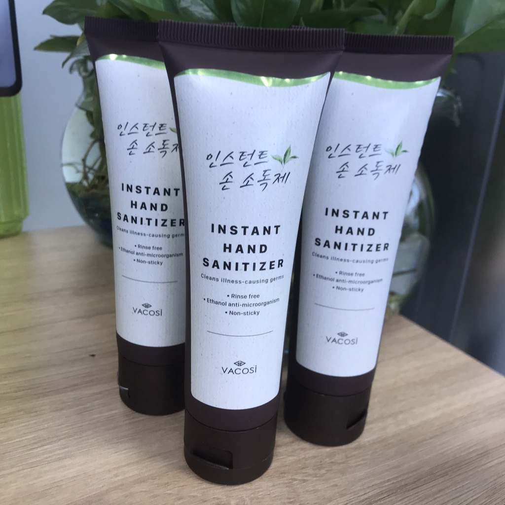 Gel rửa tay khô trà xanh VACOSI INSTANT HAND SANITIZER 90ml - Nước rửa tay khô tiện lợi | BigBuy360 - bigbuy360.vn