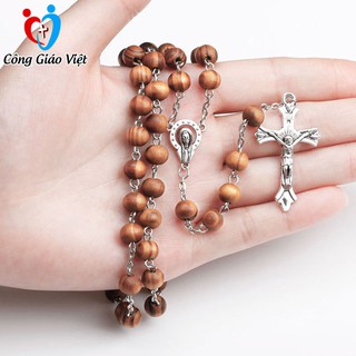 Chuỗi Tràng Hạt Mân Côi 50 Hạt Thánh Giá Cao Cấp, Chuỗi Mân Côi 50 Hạt Gỗ Giúp Lần Chuỗi Đọc Kinh