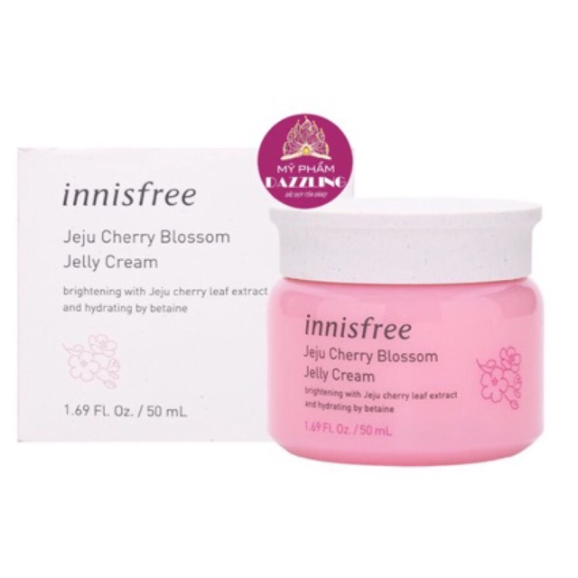 Kem Dưỡng Dạng Gel Cấp Nước Chiết Xuất Anh Đào Innisfree Jeju Cherry Blossom Jelly Cream | BigBuy360 - bigbuy360.vn