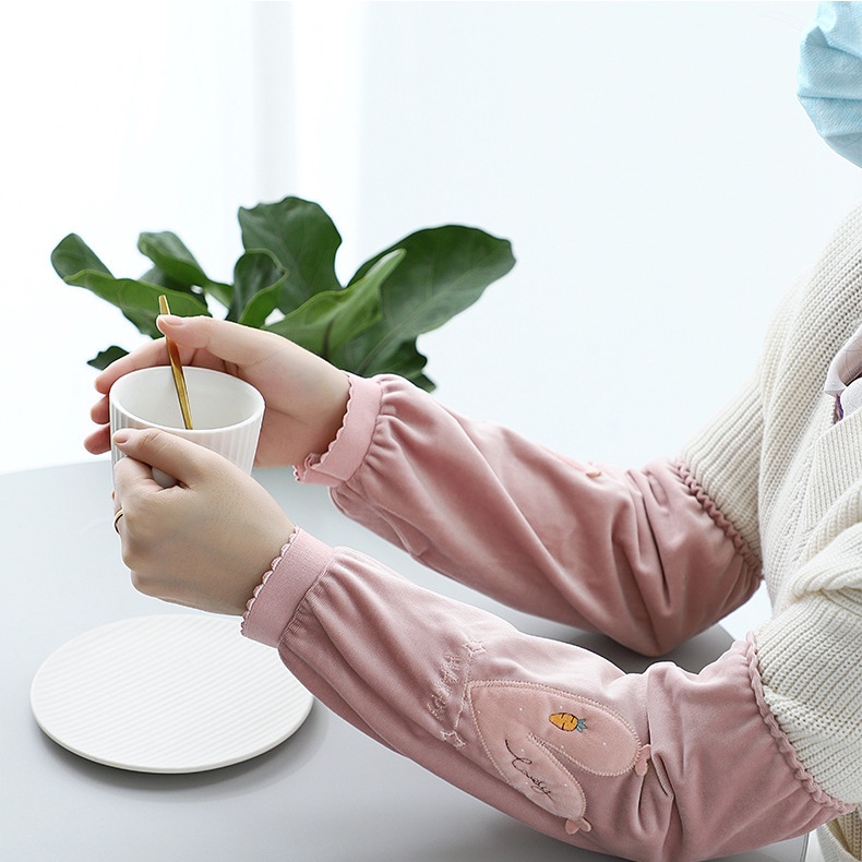 Ống Tay Áo Mở Rộng Bằng Vải Bông Dễ Thương Chống Bẩn Dành Cho Học Sinh Nam Nữ