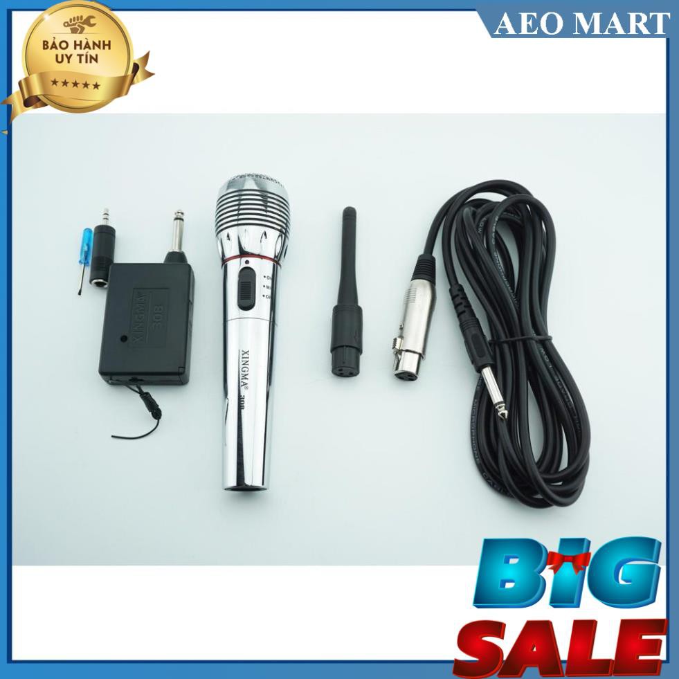 Big sale -  mic hát karaoke không dây,Mic không dây kết hợp có dây