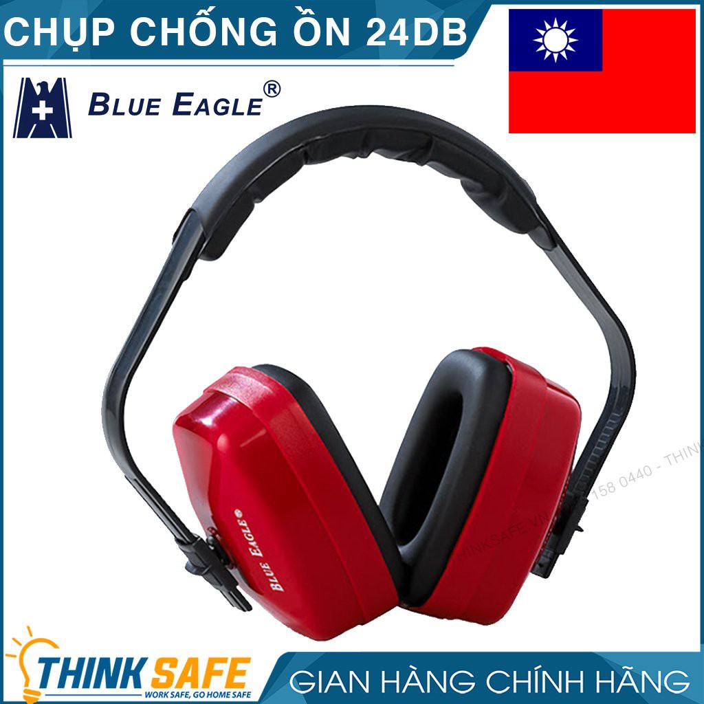 Chụp tai giảm ồn Blue Eagle EM92 - Chụp tai chống ồn dùng trong công trường và nơi có tiếng ồn lớn - Bảo hộ Thinksafe