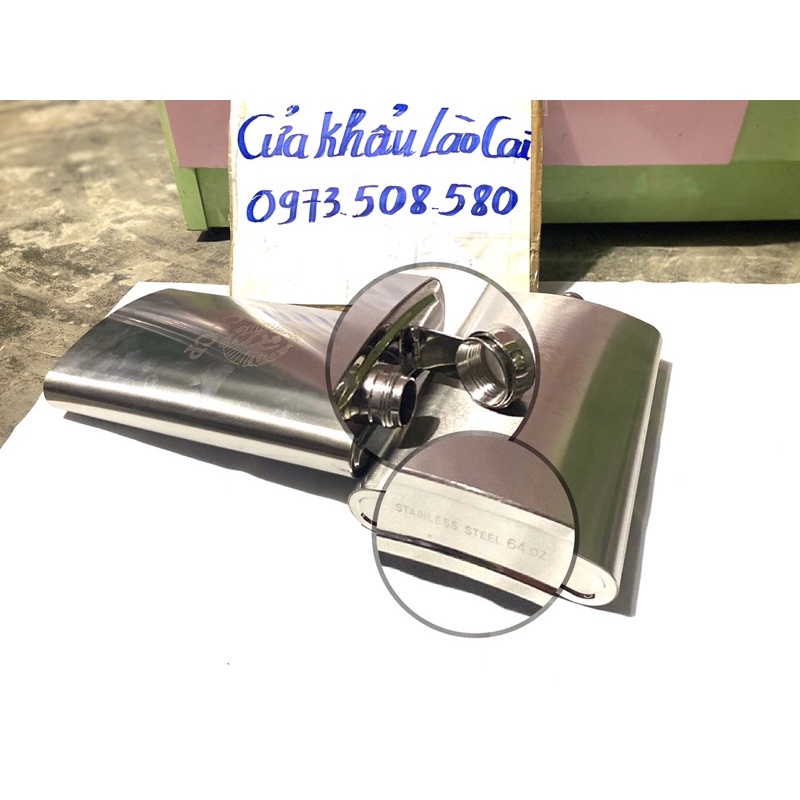 Bình tông 2lít inox 304 đựng nước hàng dày 0,6mm