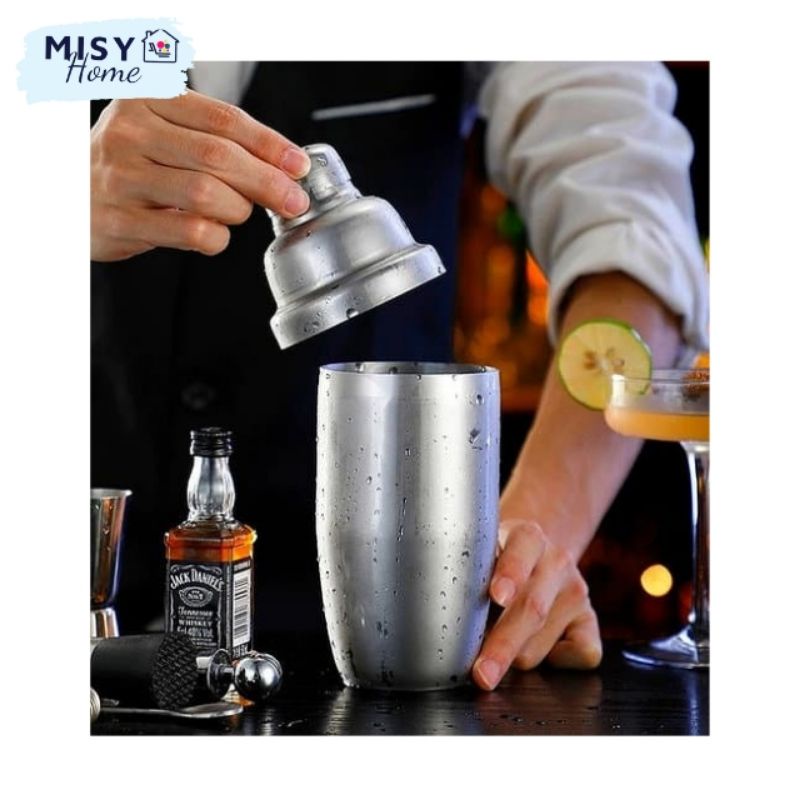 Bình lắc pha chế INOX 304 cao cấp Shaker pha chế rượu Cocktail trà sữa bột dinh dưỡng tập gym 350 550 750ml