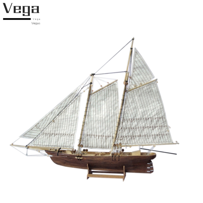 Mô hình thuyền buồm cổ 1:120 DIY đẹp mắt