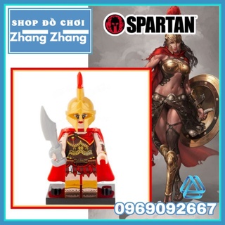 Xếp hình mô hình Nữ chiến binh Spartan Girl và Amazon Trung Cổ Minifigures Xinh X0316 XH1730