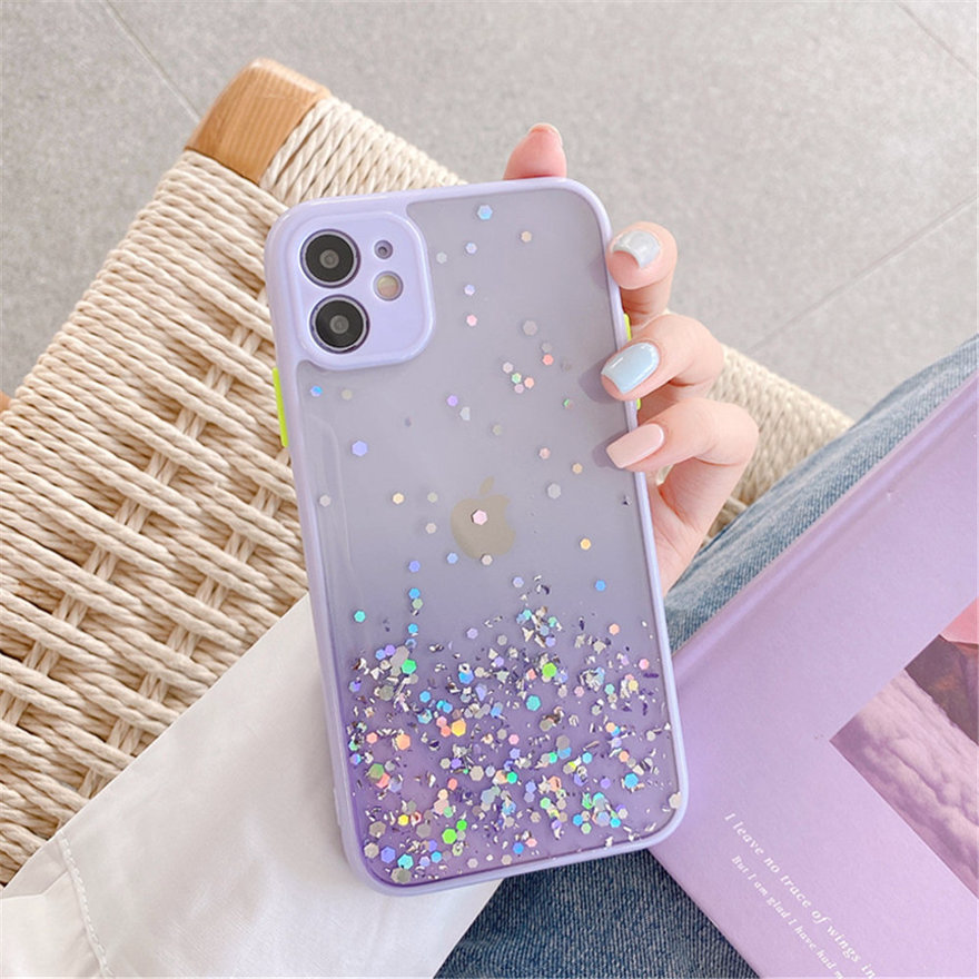 Ready Stock Luxury Glitter Ốp lưng Samsung Galaxy S20 Ultra S20 Fe Phone Case for A02 A20 A30 A10 J7 Prime J7 Pro STAR Sequin Soft Bling Shockproof Luminous Clear TPU Cover
