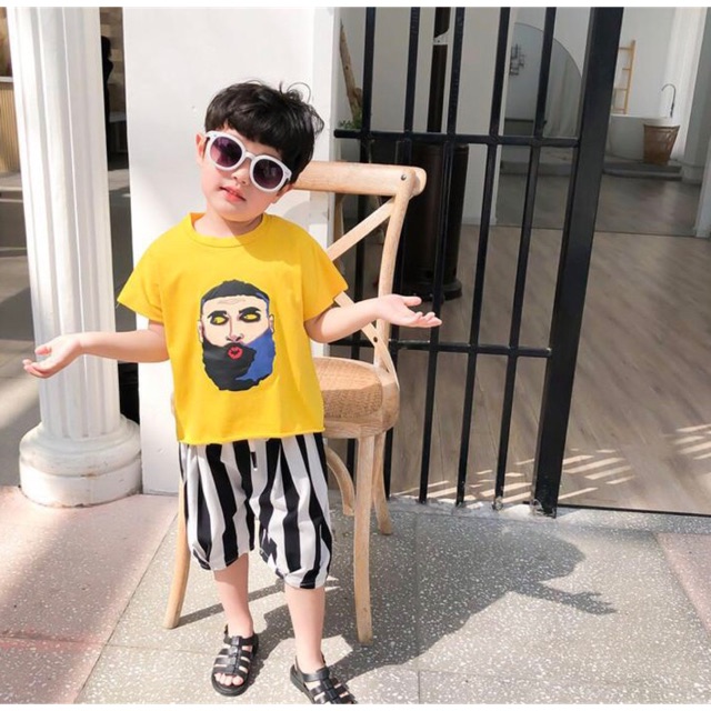 Set áo sát nách quần ống thụng BT