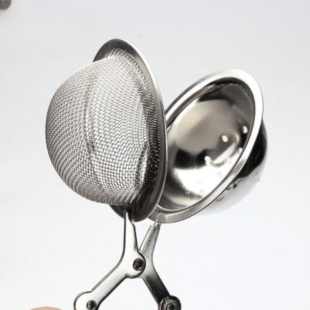 Dụng cụ lọc trà inox hình cầu có tay cầm dài quả lọc chè inox cán dài TC1