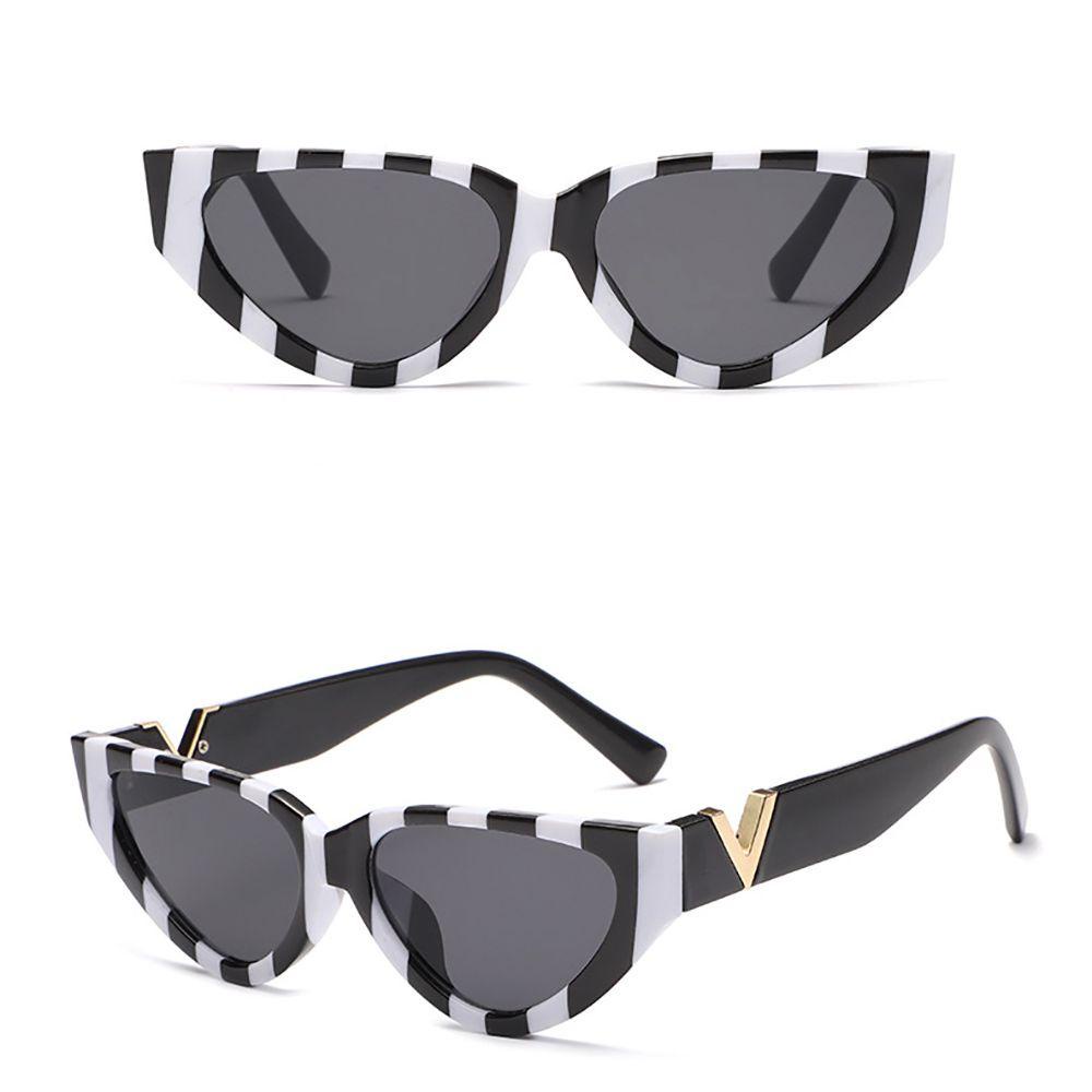 Kính Mát Gọng Mắt Mèo Chữ V Chống Tia UV Chống Bức Xạ Phong Cách Hàn Quốc Cổ Điển Cho Nam Và Nữ