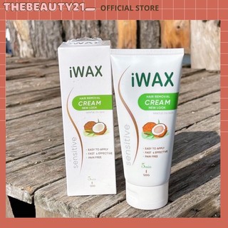 Kem tẩy lông toàn thân iwax 150ml hương trà xanh dừa dành cho cả nam và nữ