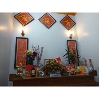 Combo 2 câu đối và 1 bộ phúc lộc thọ tranh gắn đá