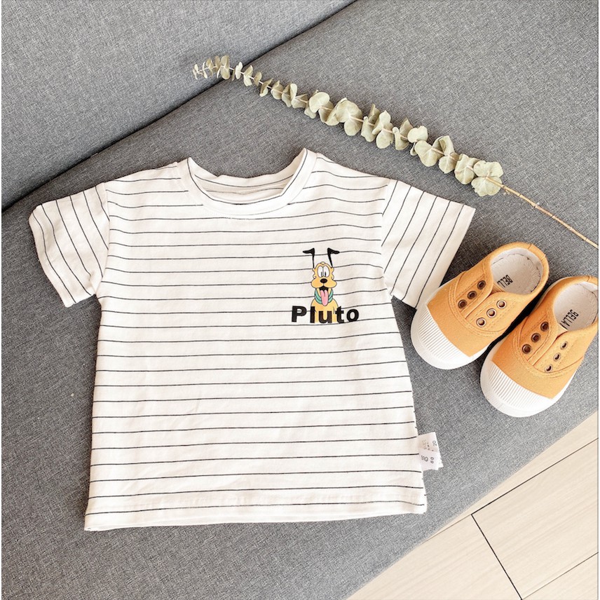 Áo thun hè sọc bé trai bé gái kiểu Hàn Quốc
