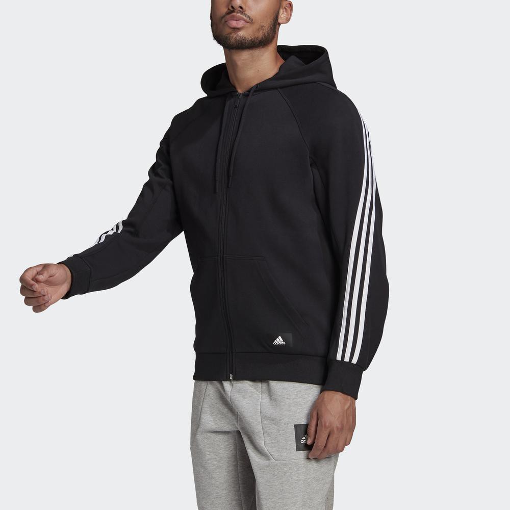 Áo Khoác adidas NOT SPORTS SPECIFIC Adidas 3 Sọc Trùm Đầu Đen GM6450 | BigBuy360 - bigbuy360.vn