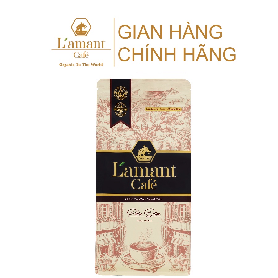 Cà phê rang xay pha Phin Đậm 250gr - L'amant Café phin đậm