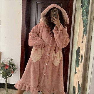 Váy ngủ lông cừu Thu Đông 2020 [Oder Quảng Châu]