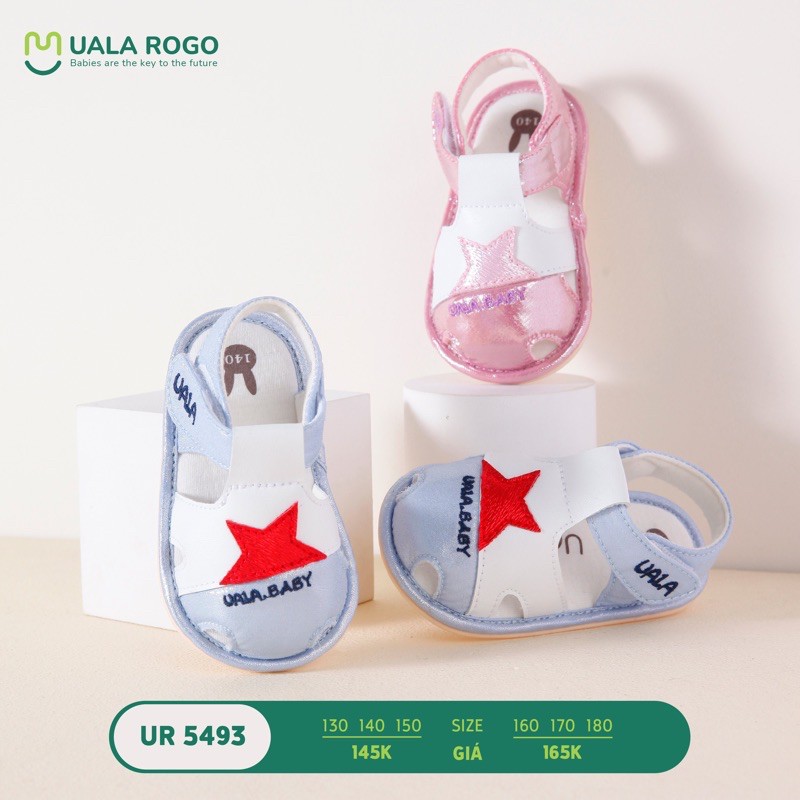 UALA ROGO-Giày tập đi ngôi sao chuẩn y khoa đế cao su non chống trơn trượt bé trai bé gái siêu mềm nhẹ