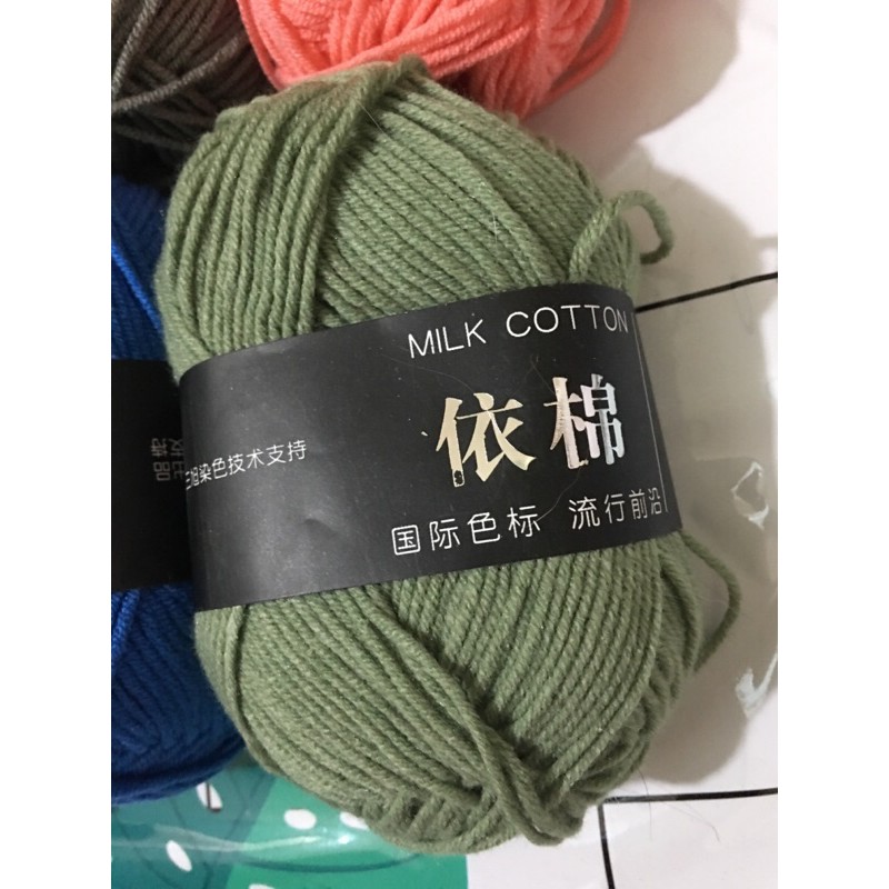 [Giá sốc] Len Milk Cotton 50g - Siêu mềm mịn - Hàng tiêu chuẩn | BigBuy360 - bigbuy360.vn