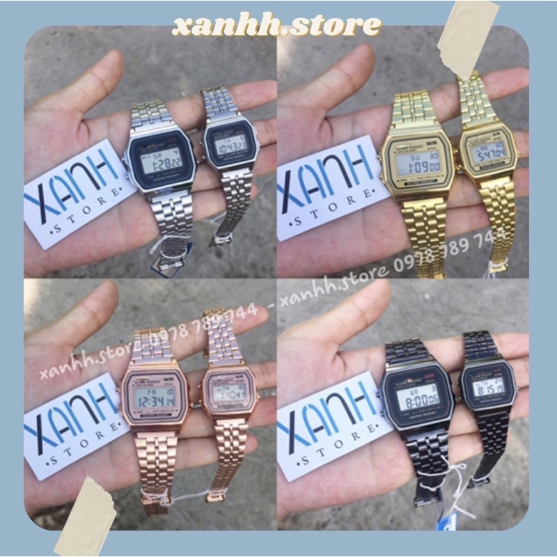 Đồng hồ nam, nữ WR dây thép kiểu dáng thời trang [xanhh.store]