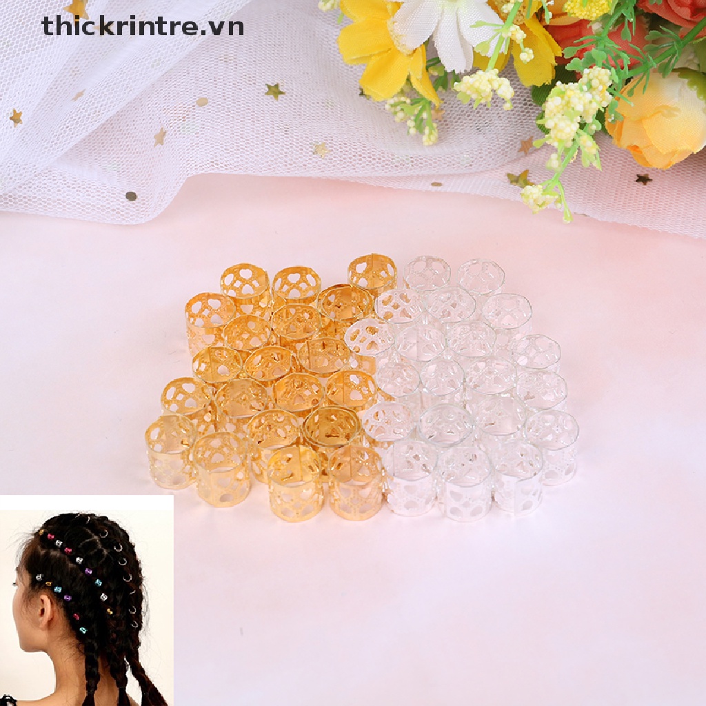 Set 20 Kẹp Tóc Bện Bằng Kim Loại Màu Vàng / Bạc Tùy Chỉnh Tiện Dụng