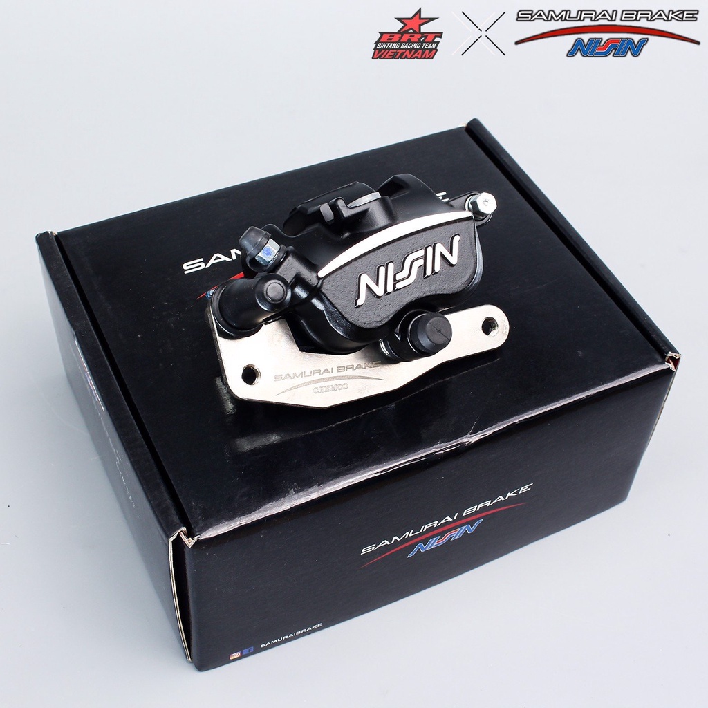 Heo dầu Samurai Nissin Brake 2 Pis Vario/AirBlade/Vision 125-150 cc Màu Đen