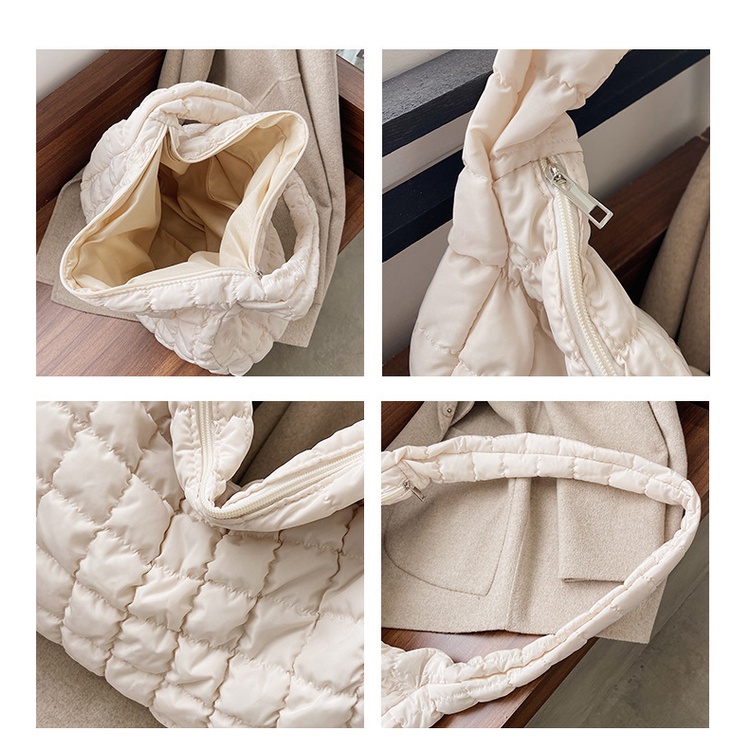 Carlyning Style Cozy Soft M Women's Bag Jennie Cos Cloud Bag  Túi Xách Đeo Vai Hình Đám Mây Kích Cỡ Lớn Thời Trang Dành Cho Nữ