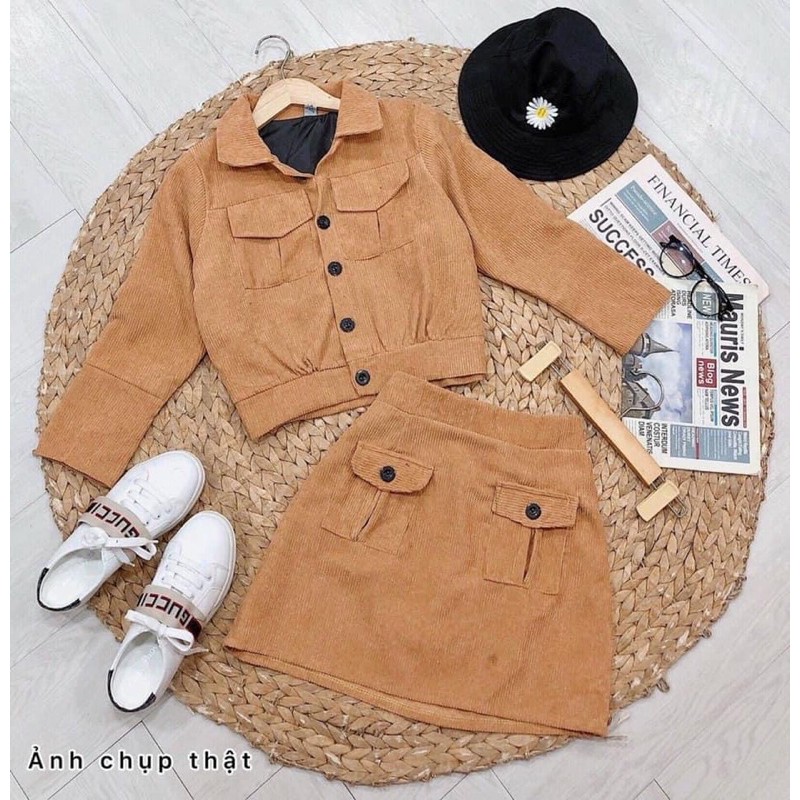 ❤️ ẢNH CHỤP THẬT SET BÒ ÁO + CHÂN VÁY #195