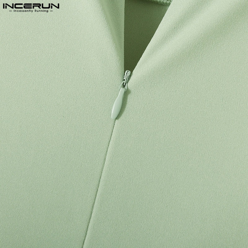 INCERUN Quần Yếm Sát Nách Dáng Ôm Thời Trang Cao Cấp Cho Nam