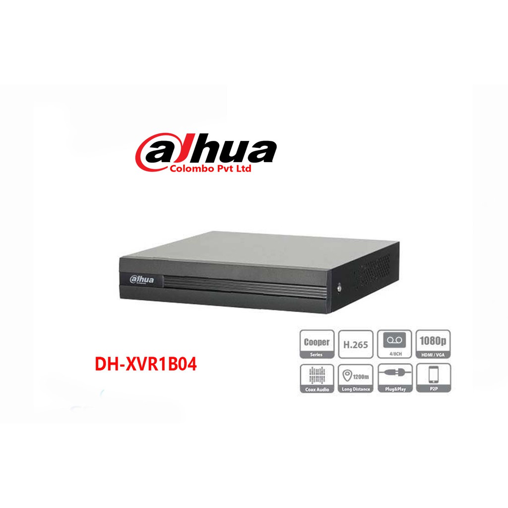 Đầu ghi hình 4 kênh analog CVI Dahua DH-XVR1B04-I H265+(chính hãng Dahua VN)