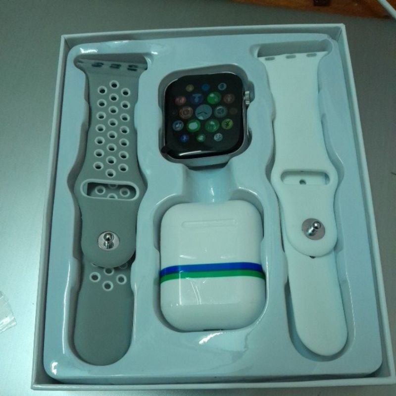 Combo ĐỒNG HỒ THÔNG MINH BLUETOOTH CAO CÂP nhất gồm 2 bộ dây đeo + mặt đồngg hồ + ipods không