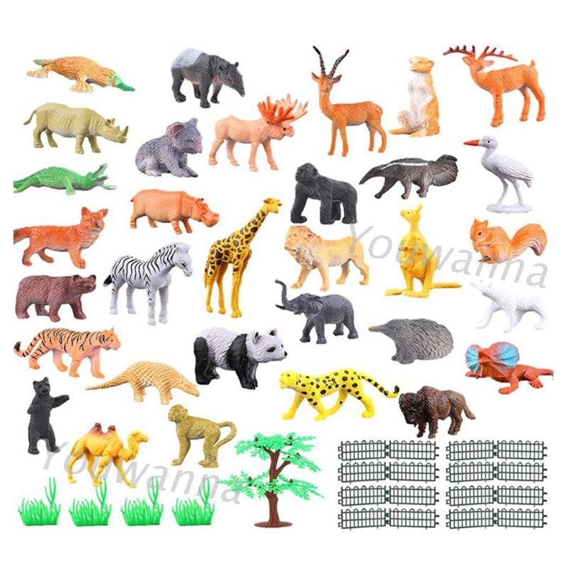 Set 53 mô hình động vật mini cho bé mang tính giáo dục