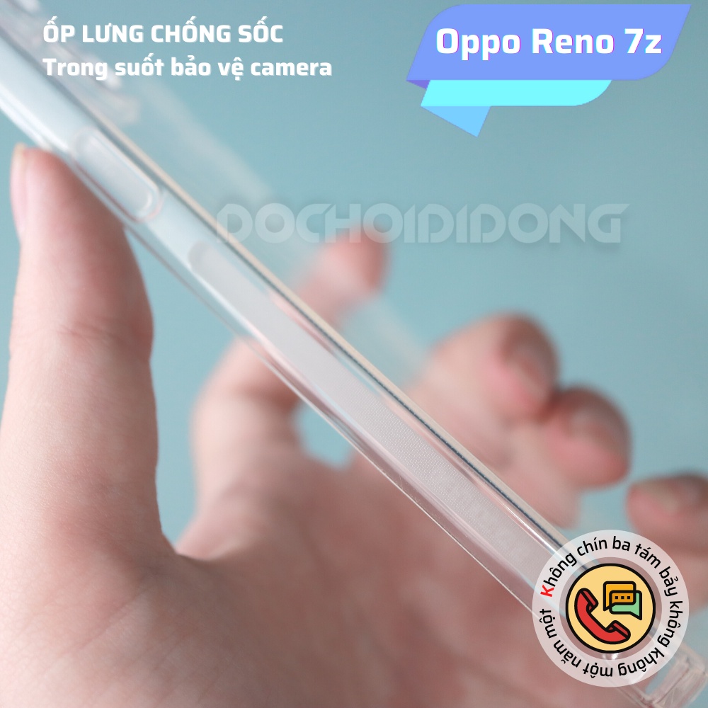 Ốp Lưng Dẻo Trong Suốt Cho OPPO RENO 7Z Chống Sốc Bảo Vệ Camera