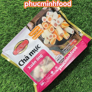 Mực Xoắn Lacusina dùng để chiên và thả lẩu, viên thả lẩu đóng gói 100gram, 500 gram