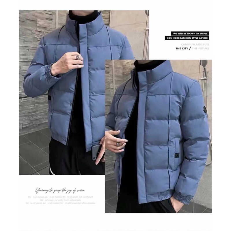 Áo Khoác Phao Nam Phong Cách Hàn Quốc Vải Chống Nước