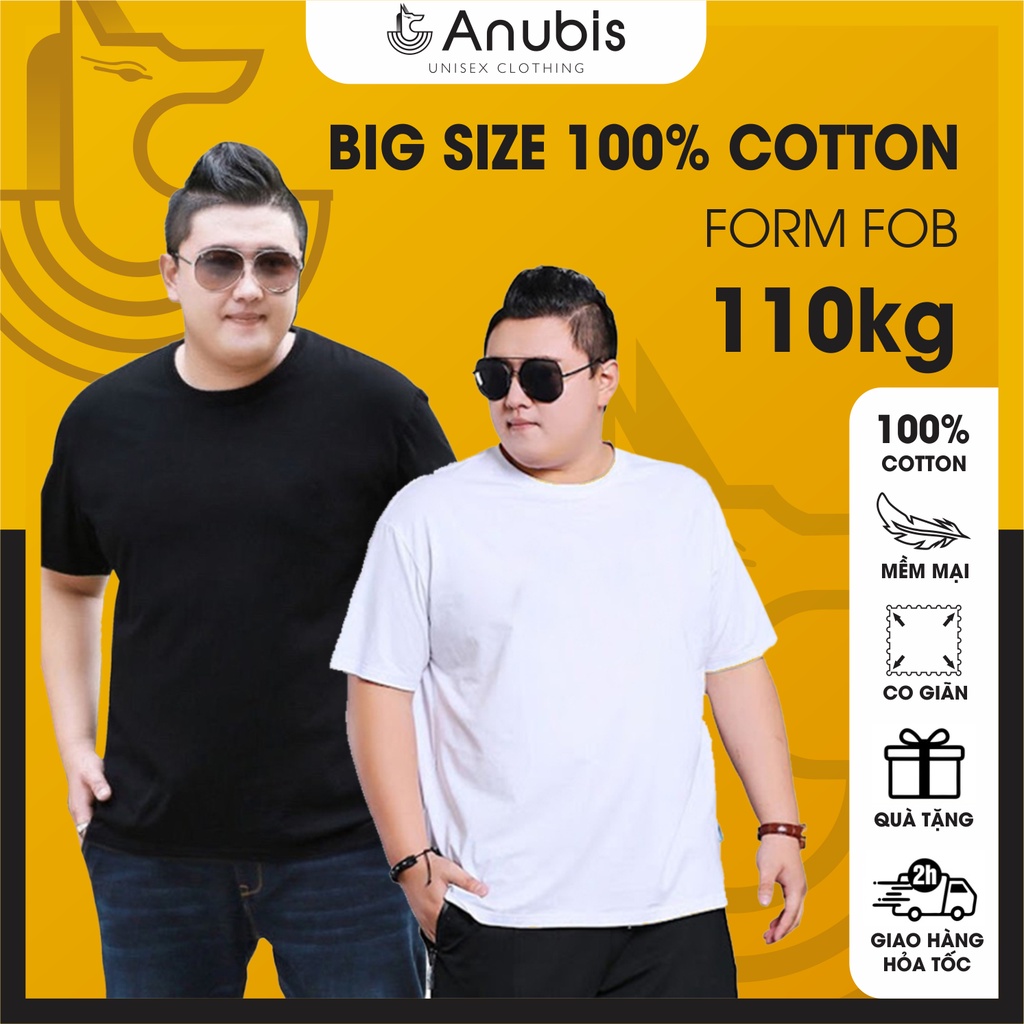 Áo Thun Big Size Đen Trắng Cotton 100%