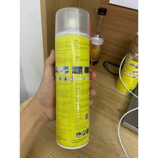 BÌNH XỊT TẨY KEO 530 DUNG DỊCH LAU RỬA KÍNH CƯỜNG LỰC , VỆ SINH MÀN HÌNH  XỊN