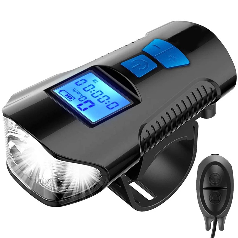 Đèn Pin Sạc USB Chống Thấm Nước Tích Hợp Đồng Hồ Đo Tốc Độ
