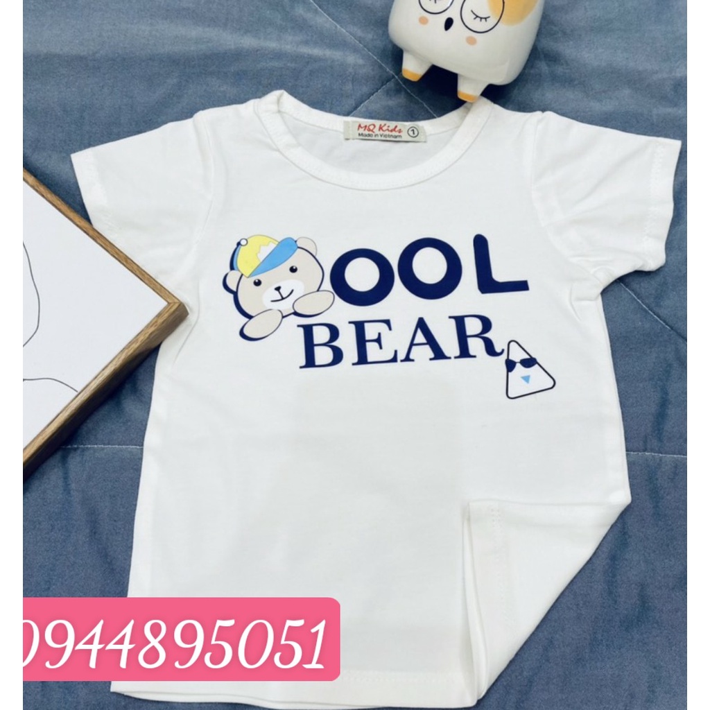 Áo thun bé trai size 6-35kg hình thú dễ thương, chất cotton thấm hút mồ hôi, hình thật. Familystore