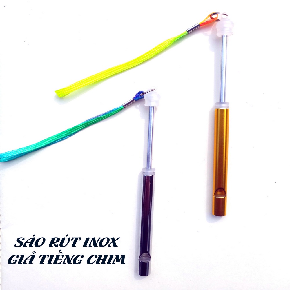 Bộ Sáo Rút Inox Tập Hót Cho 4 - 5 Loại Chim Vàng Bạc Có Clip Thực Tế