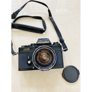 Máy ảnh film Minolta XE + lens góc rộng Minolta MC 28mm f3.5 ngàm MD