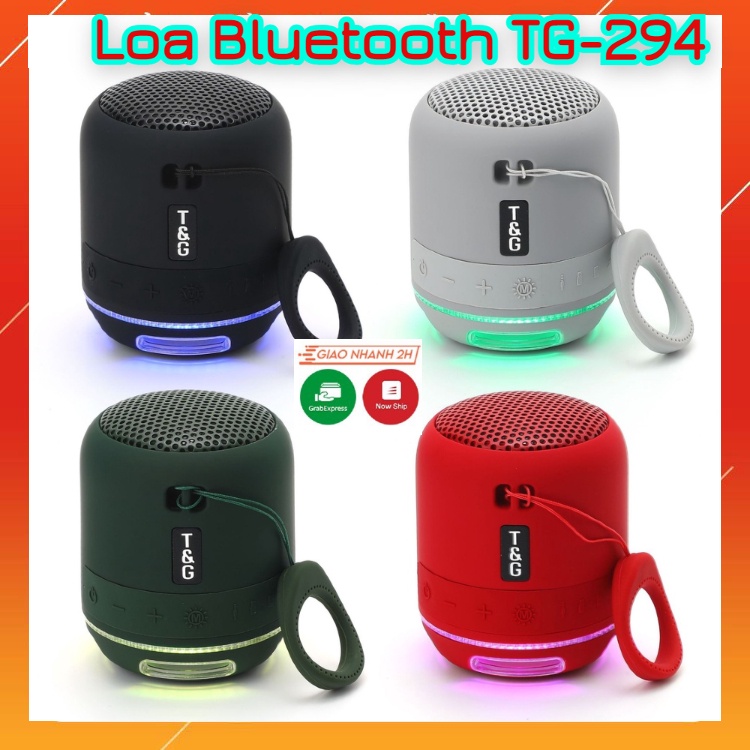 Loa Bluetooth Mini TG294. Âm Thanh Bass Hay, Loa Bluetooth TG-294 Hỗ Trợ Đèn LED, Kết Nối Máy Tính, Hỗ Trợ Cắm Thẻ Nhớ