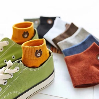 COMBO 36 Set tất/vớ gấu cổ ngắn kèm túi gấu siêu cute