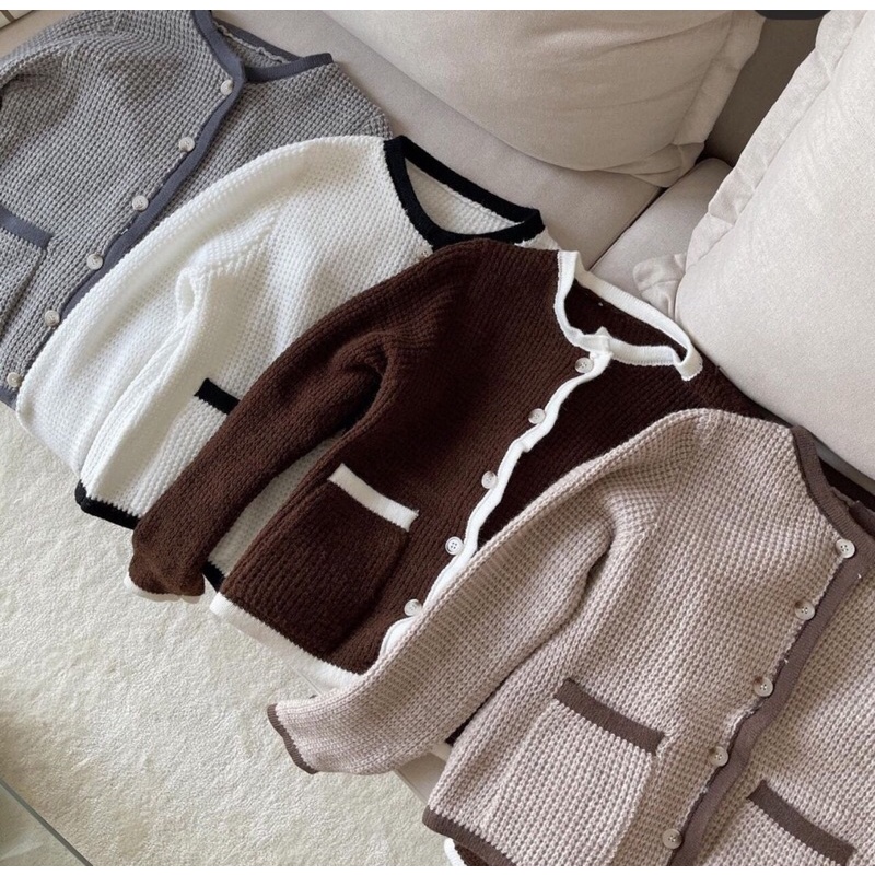 Khoác Cadigan len viền | BigBuy360 - bigbuy360.vn